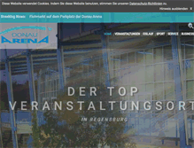 Tablet Screenshot of donau-arena.de